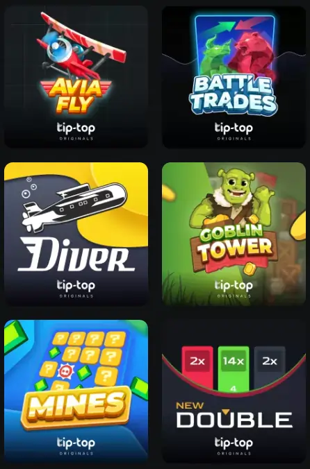 Tip Top Casino Spellen